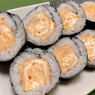 素朴な味わい♡玉子の巻き寿司